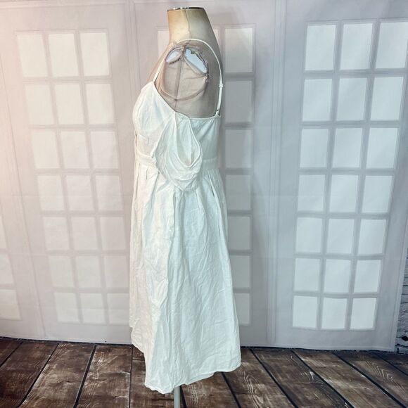 Lulu’s I've Got Love White Off-the-Shoulder Midi Dress size medium - Picture 11 of 15